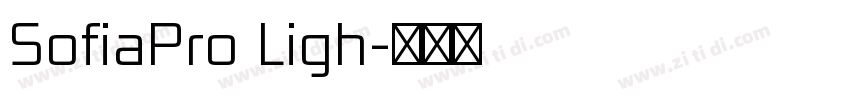 SofiaPro Ligh字体转换